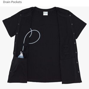 Mastectomy Top With Bilateral Drain Holders